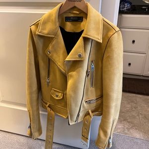 Zara Suede Moto Jacket